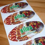 pašlīmējošas etiķetes Silva uzlīmes etiķetes druka